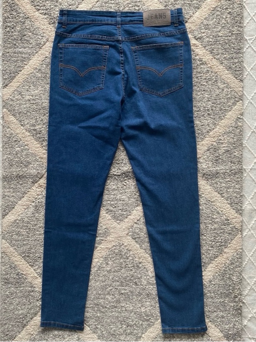 Rise Skinny NWOT Cowboy Blue Denim Skinny Jeans, Sz 32 - Picture 4 of 7